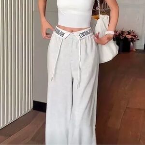 New light gray sweatpants.